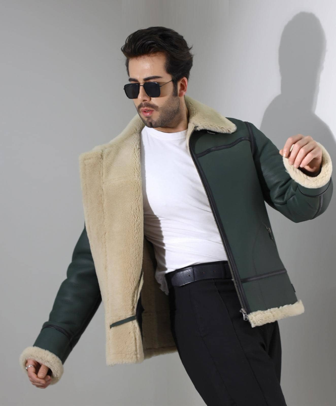 Notting Hill Bomber — styled lifestyle shot
