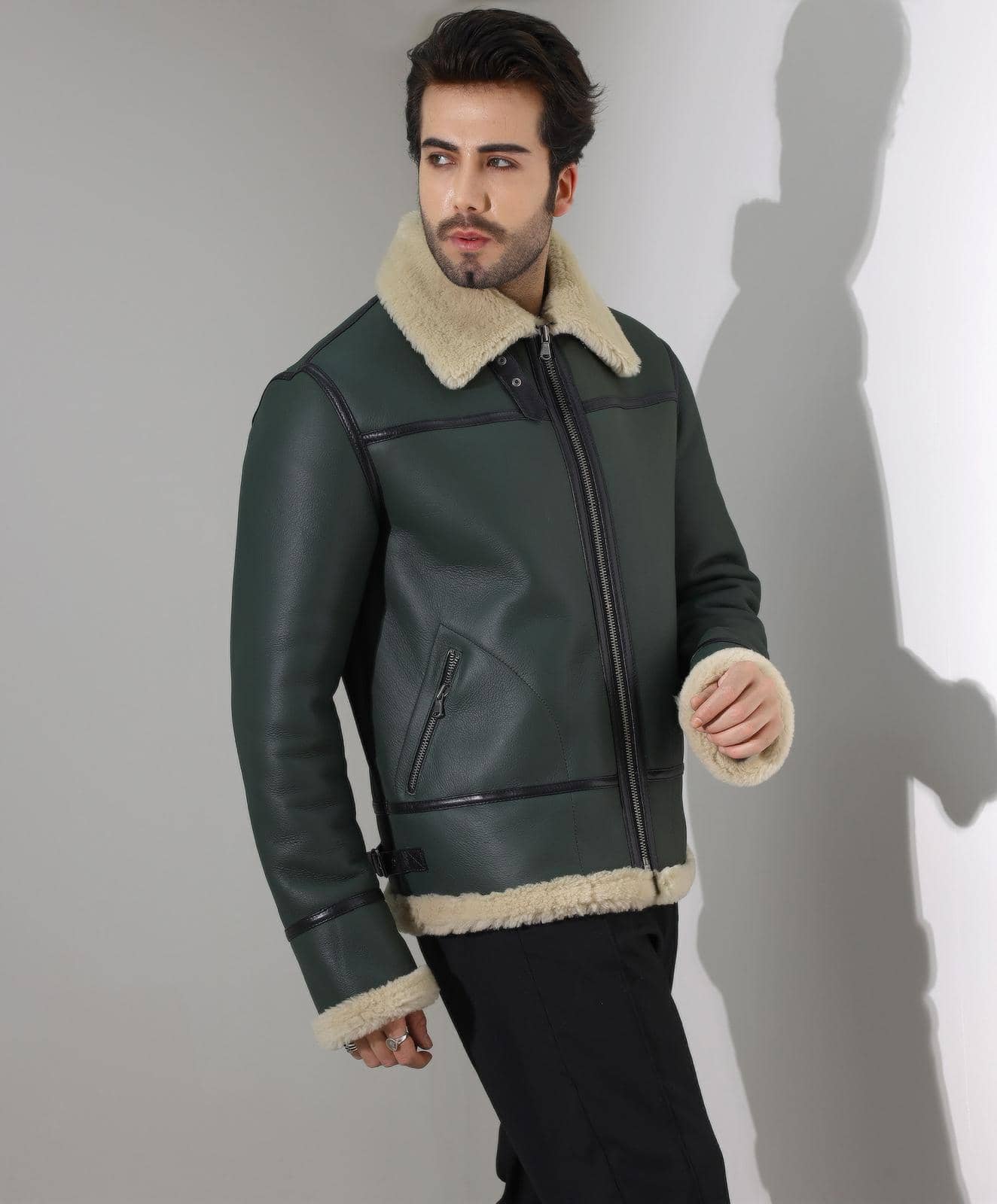 Spitalfields Bomber — styled lifestyle shot