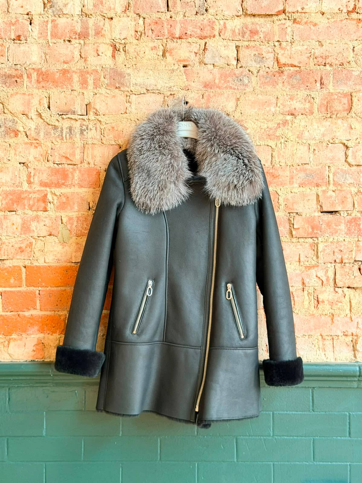 Fitzrovia Tan Aviator — front view on atelier mannequin