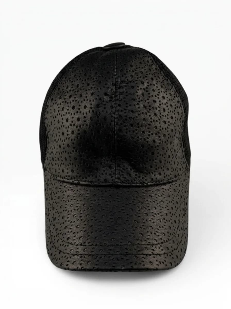 Arden Perforated Leather Cap