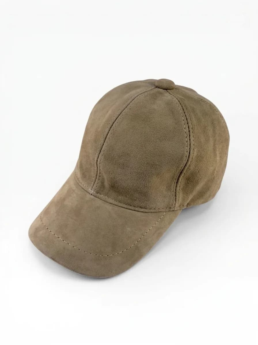 Mason Suede Leather Cap